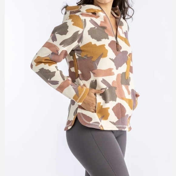 Liv Camo Hoodie Half Zip Size Medium - Picture 3 of 10